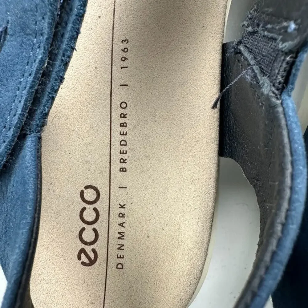ECCO Flowt Sandals Womens 8 Blue Sandal Strappy Comfort Minimalist Preppy - Picture 9 of 12